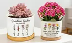 Tus plantas, a todo color: 1 o 2 macetas de cerámica personalizables