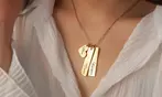 Custom Engraved Name Stainless Steel Family Necklaces with Birthstone