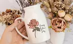 Tus plantas, a todo color: 1 o 2 macetas de cerámica personalizables