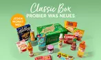 Monatlich brandnooz- "Classic Box" mit zwischen 11-15 Markenprodukten