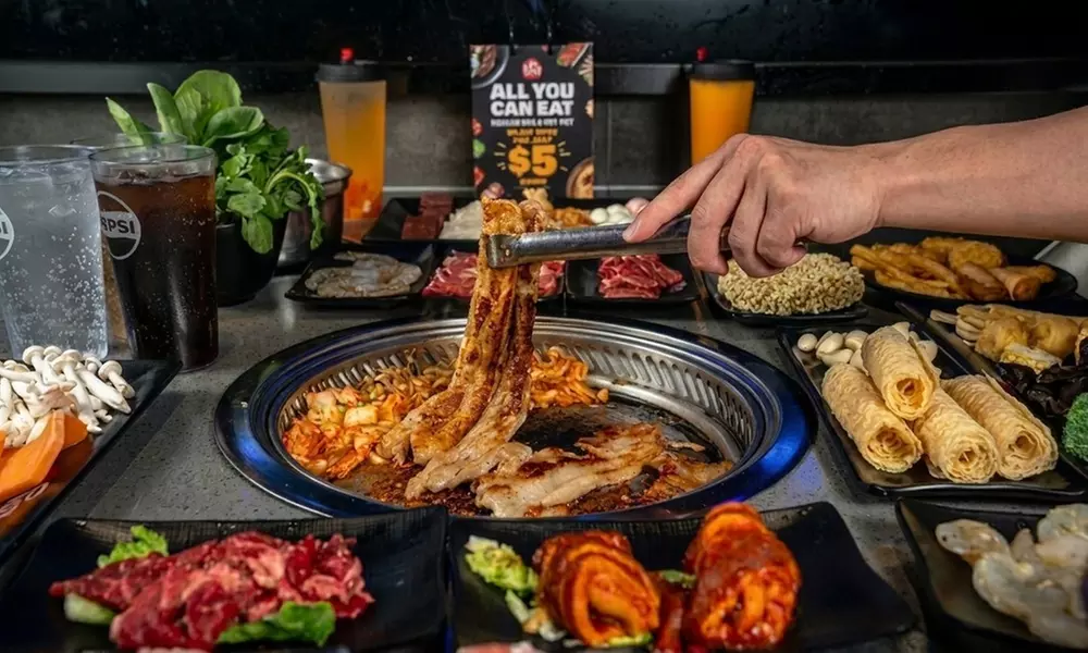 Immersive all-you-can-eat Korean BBQ and Hot Pot dining experience