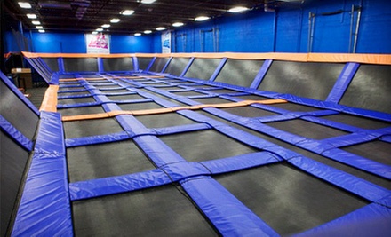 $9 for 2 Hours of Jump Time For One Person at SkyMania! Trampolines $9 for 2 Hours of Jump Time For One Person at SkyMania! Trampolines