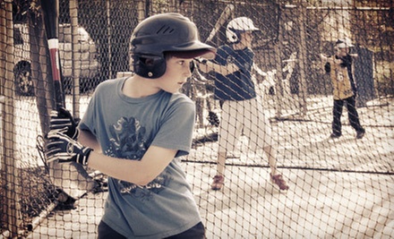 $25 for 1 Hr. of Batting Cages w/ Bat/Helmet Rental, Cards, and DVD at All-Star Baseball School