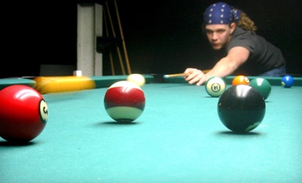 $20 for 2 Hours of Pool & Pizza for Two (Up to $42 Value) at Eastside Billiards $20 for 2 Hours of Pool & Pizza for Two (Up to $42 Value) at Eastside Billiards