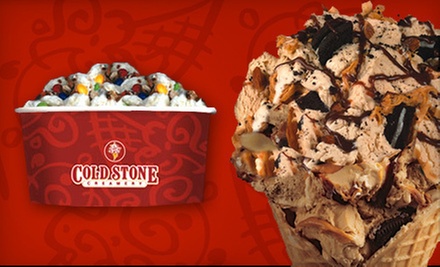 $5 for Two Like It™ Size Create Your Own Treats & 1 Mix-in at Cold Stone Creamery-Kennesaw $5 for Two Like It™ Size Create Your Own Treats & 1 Mix-in at Cold Stone Creamery-Kennesaw
