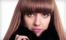 $60 for a Haircut, Blowdry & Hot Towel Moroccan Oil Treatment at Salon Allure Spa