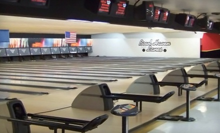 $15 for Shoe Rental, Unlimited Bowling, and a 1-Topping Pizza at Airport Plaza Bowl