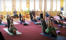 $10 for a Dharma I-II Yoga Class at 10:30 a.m. at Dharma Yoga New York