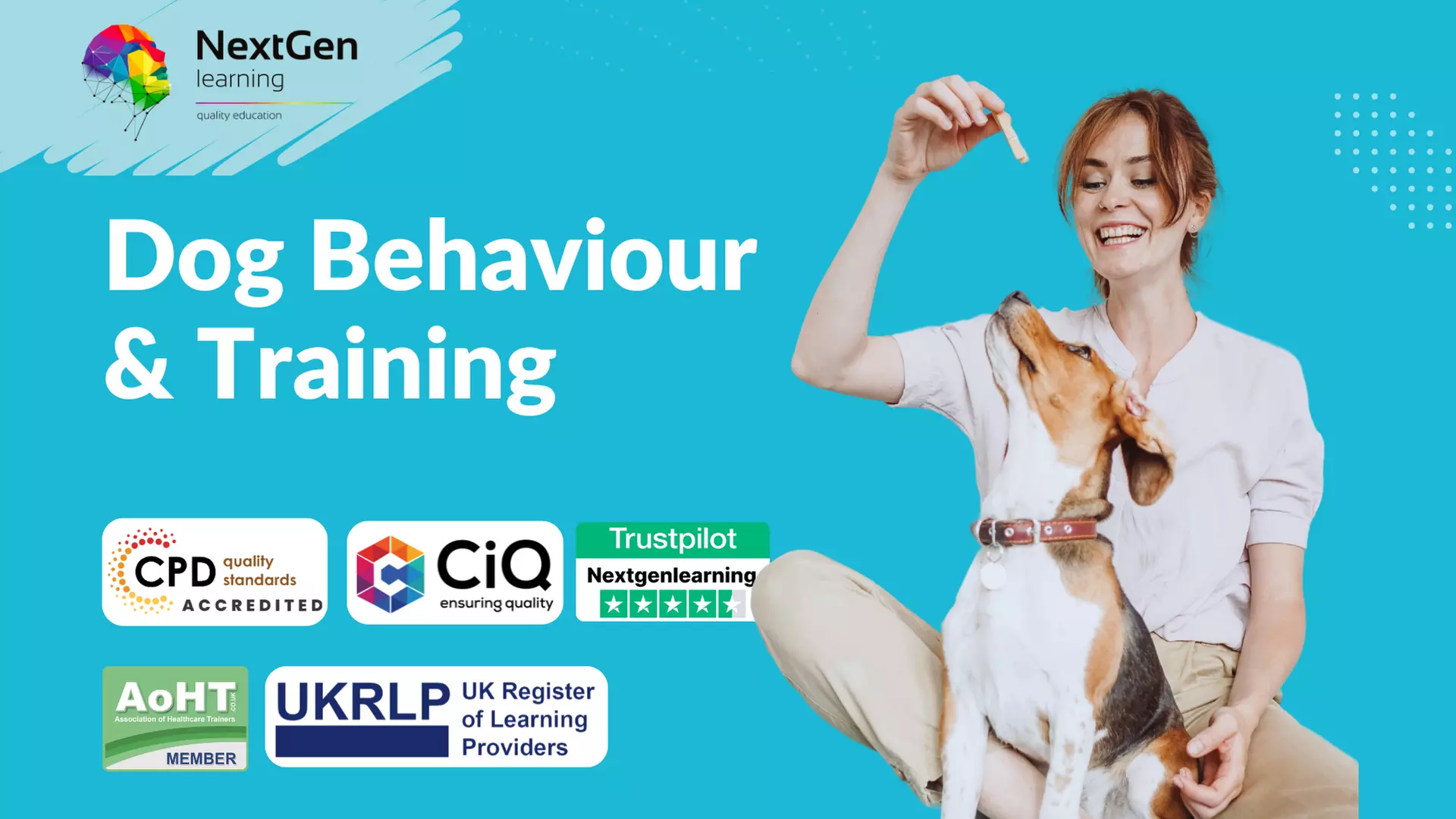 Dog Behaviour & Training - Online Course at NextGen Learning