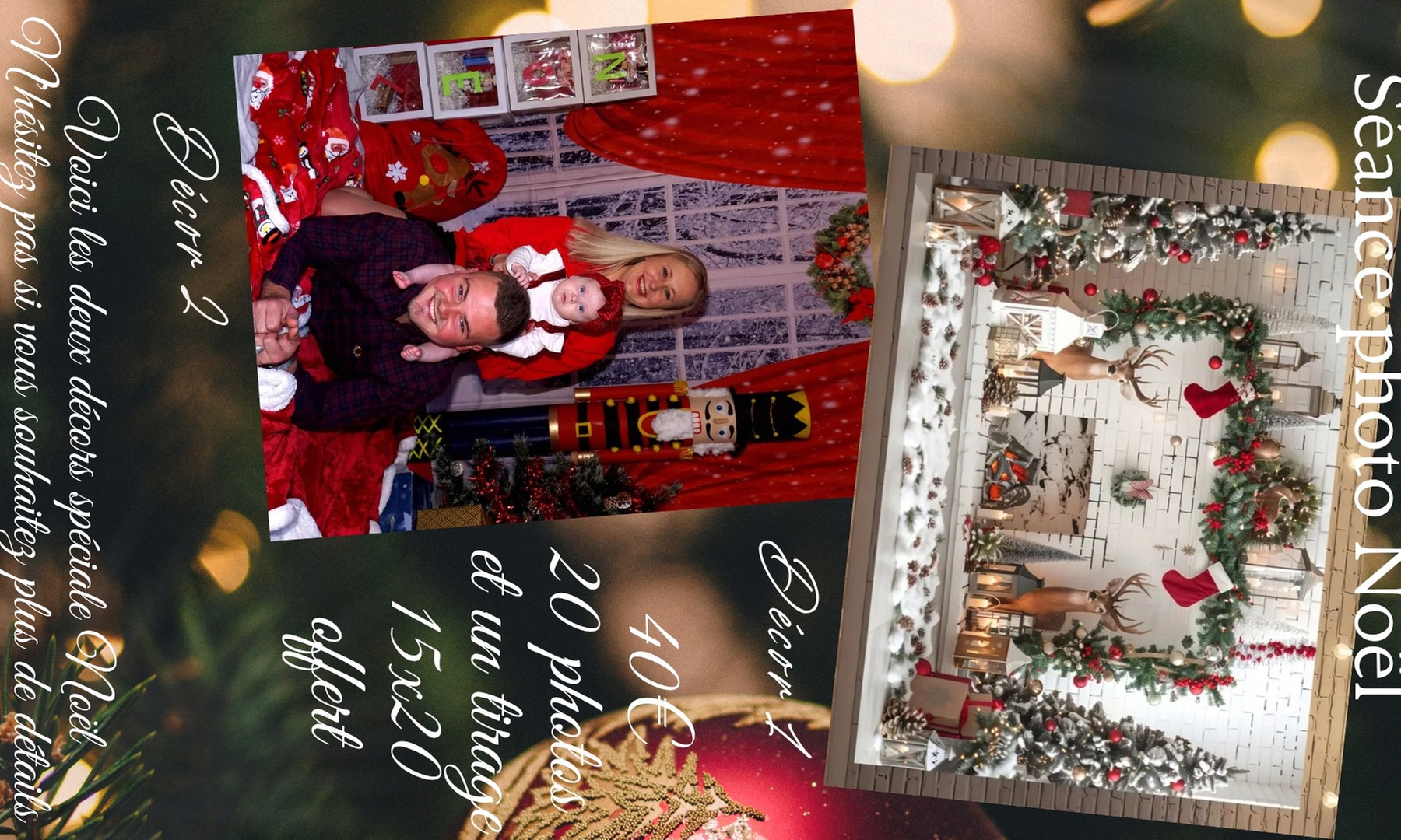 Séance photo sur le thème de Noël avec Cliches precieux