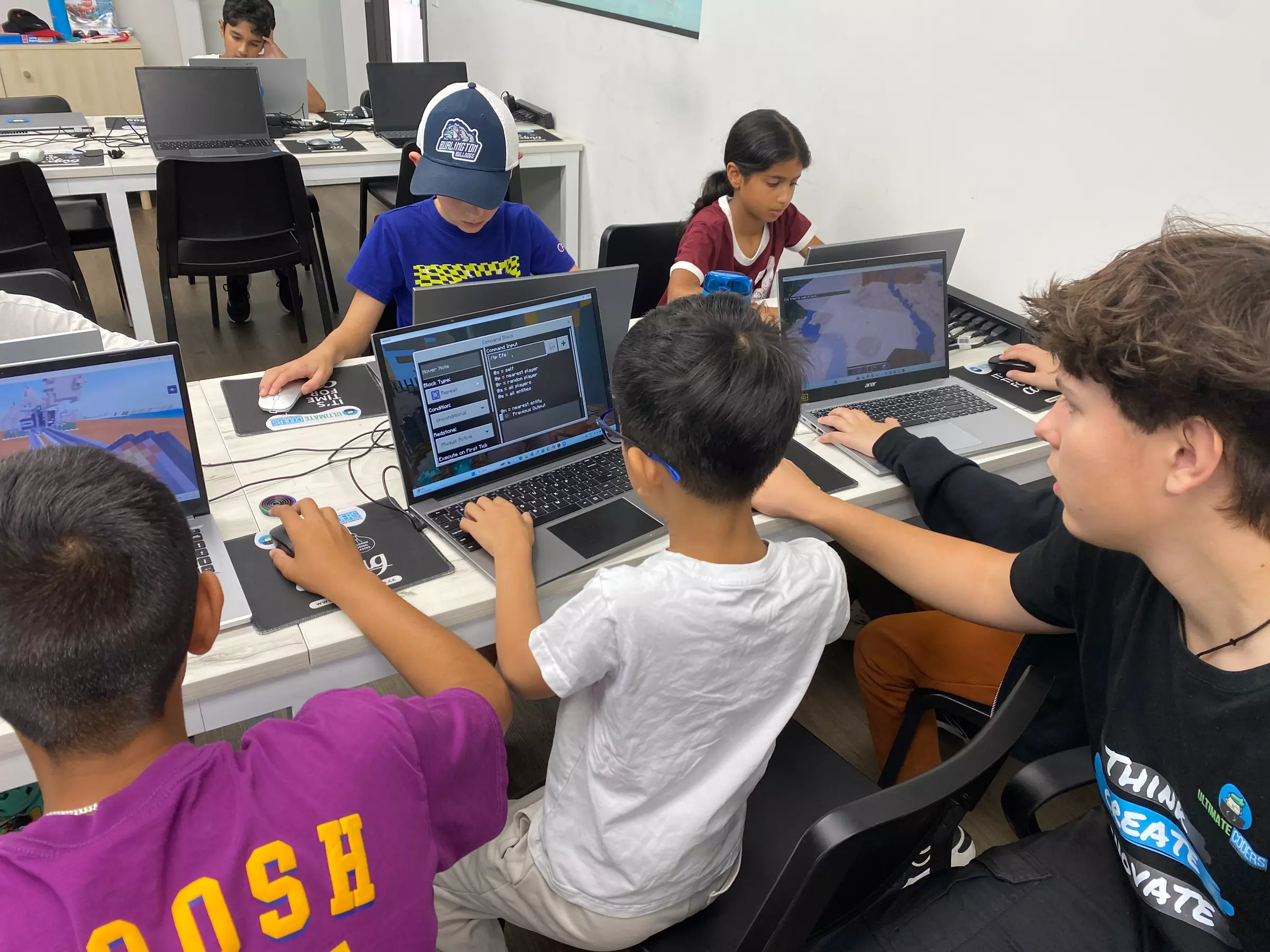 Roblox or Minecraft Code, Web-Design, or 3-D Printing Classes for Kids