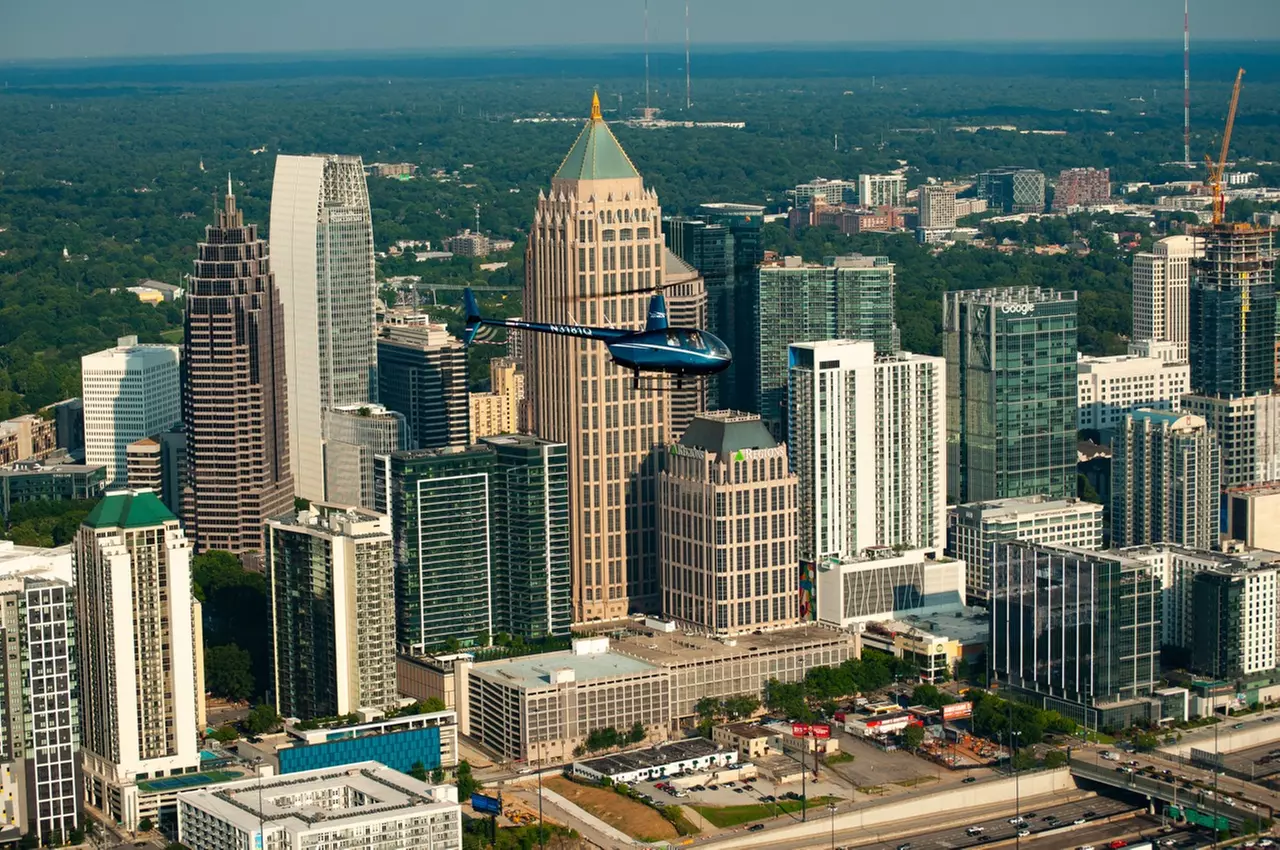 Private Quick Hop Helicopter Tour to Discover Atlanta Anew