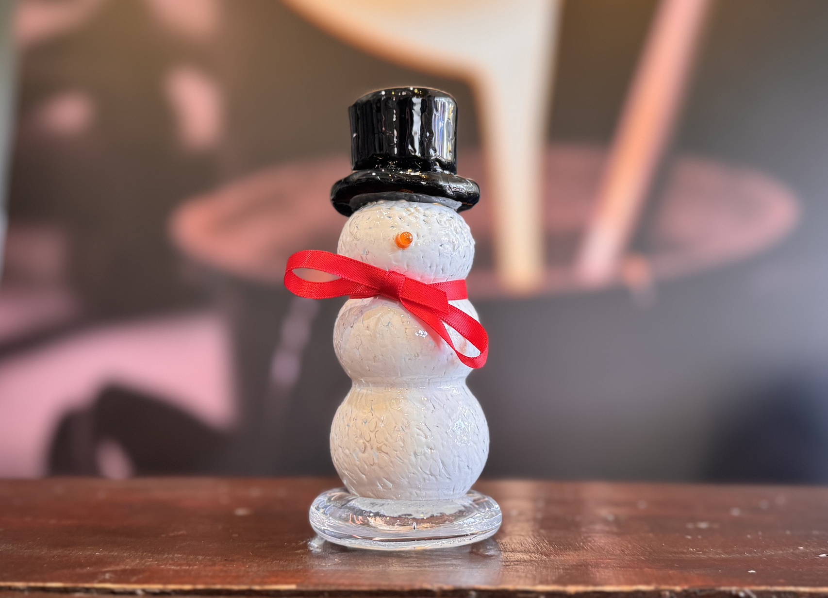 Join a Unique Glass Snowman Making Class for One or Two