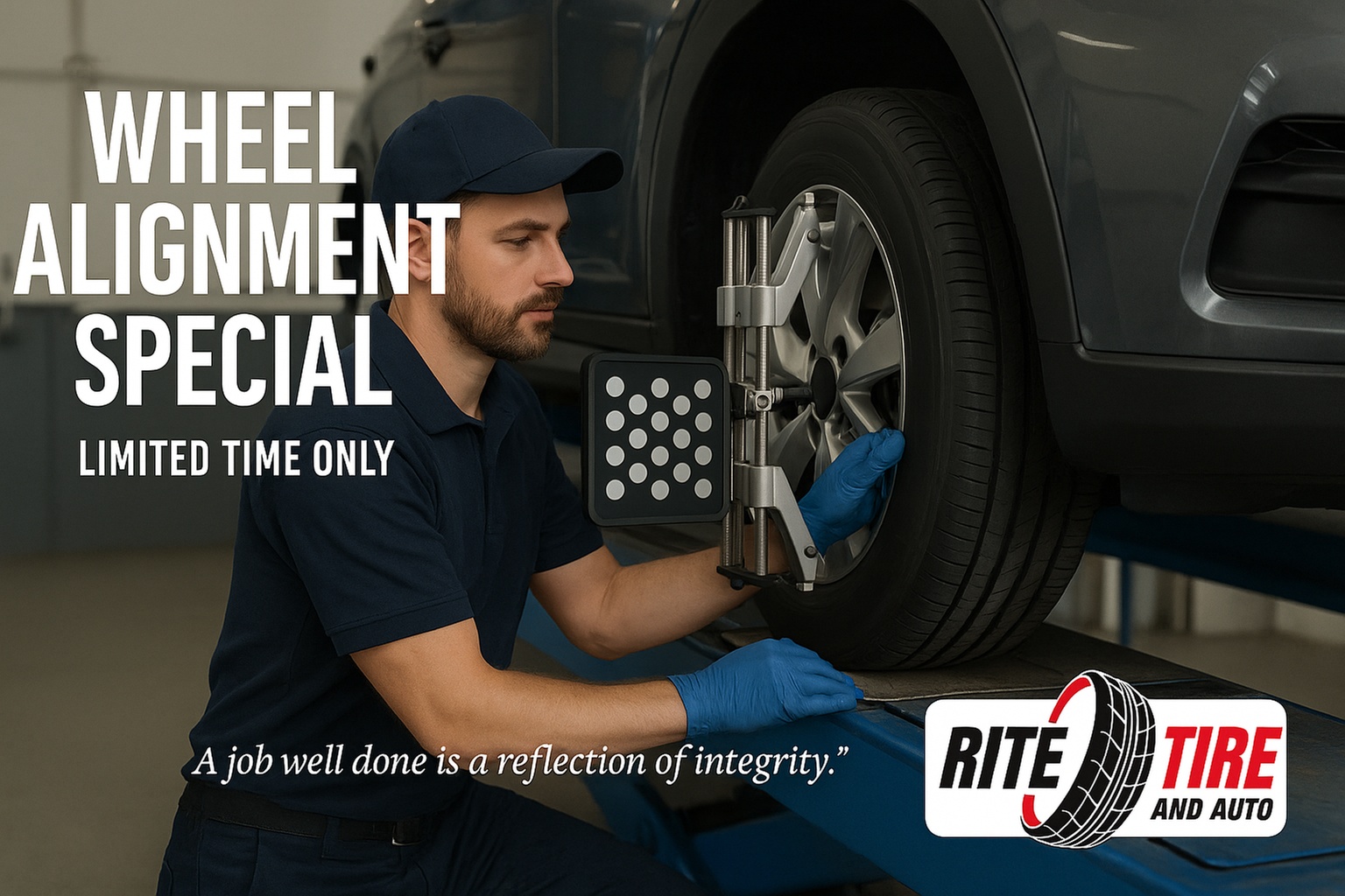 Up to 65% Off on Wheel Alignment / Balancing at Rite tire & auto