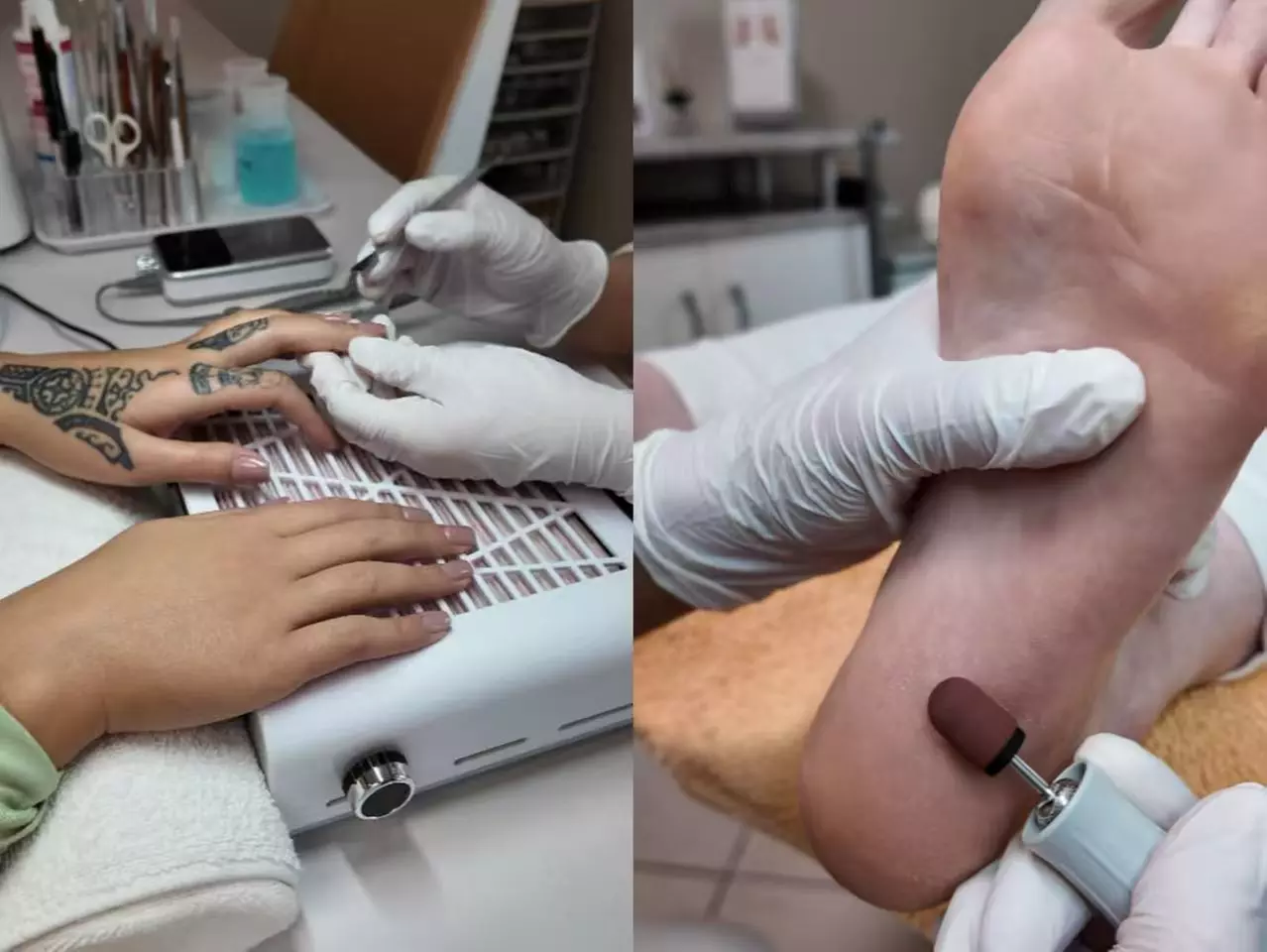 Klassische Maniküre und / oder Pediküre oder Maniküre mit Neumodellage