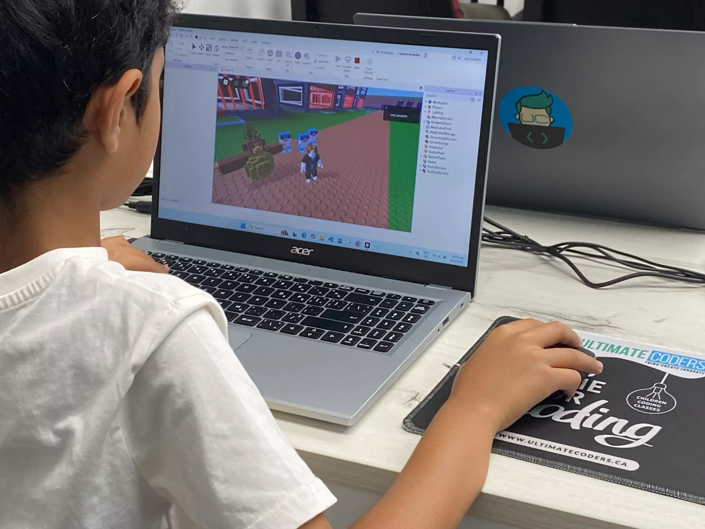 Roblox or Minecraft Code, Web-Design, or 3-D Printing Classes for Kids