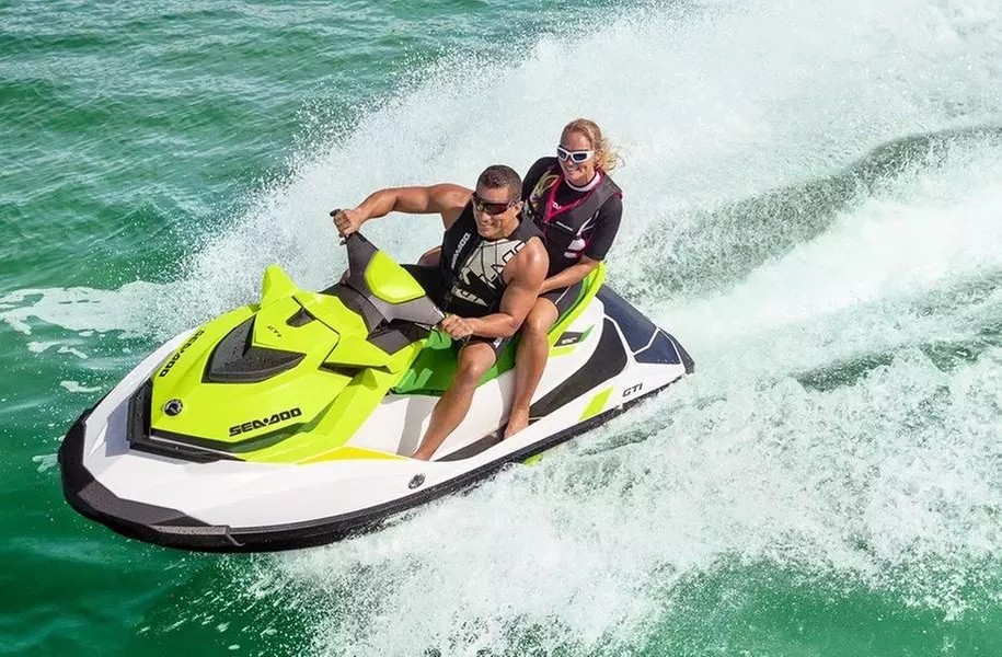 Ride the Waves with One or Two Hour Jet Ski Rentals