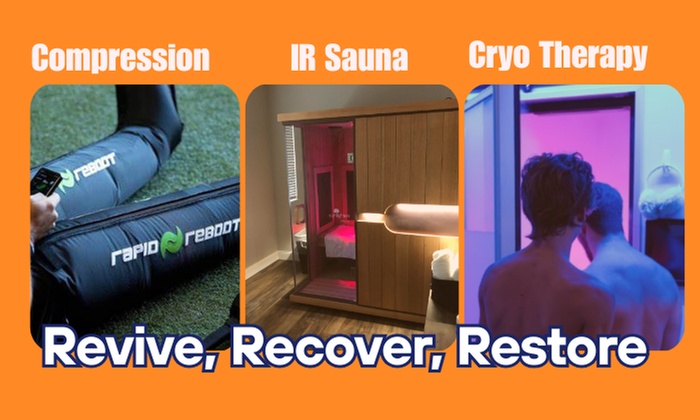 Revitalize with Cryo, Sauna & Compression Therapy Sessions