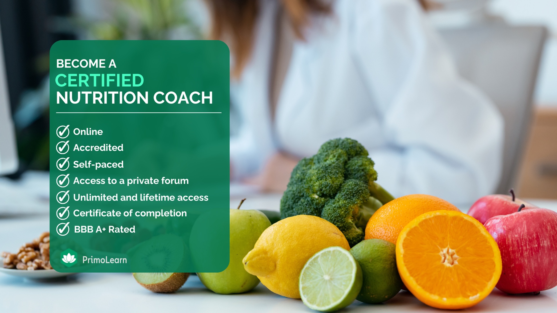 Earn Your Nutrition Certification And Master Healthy Living Online