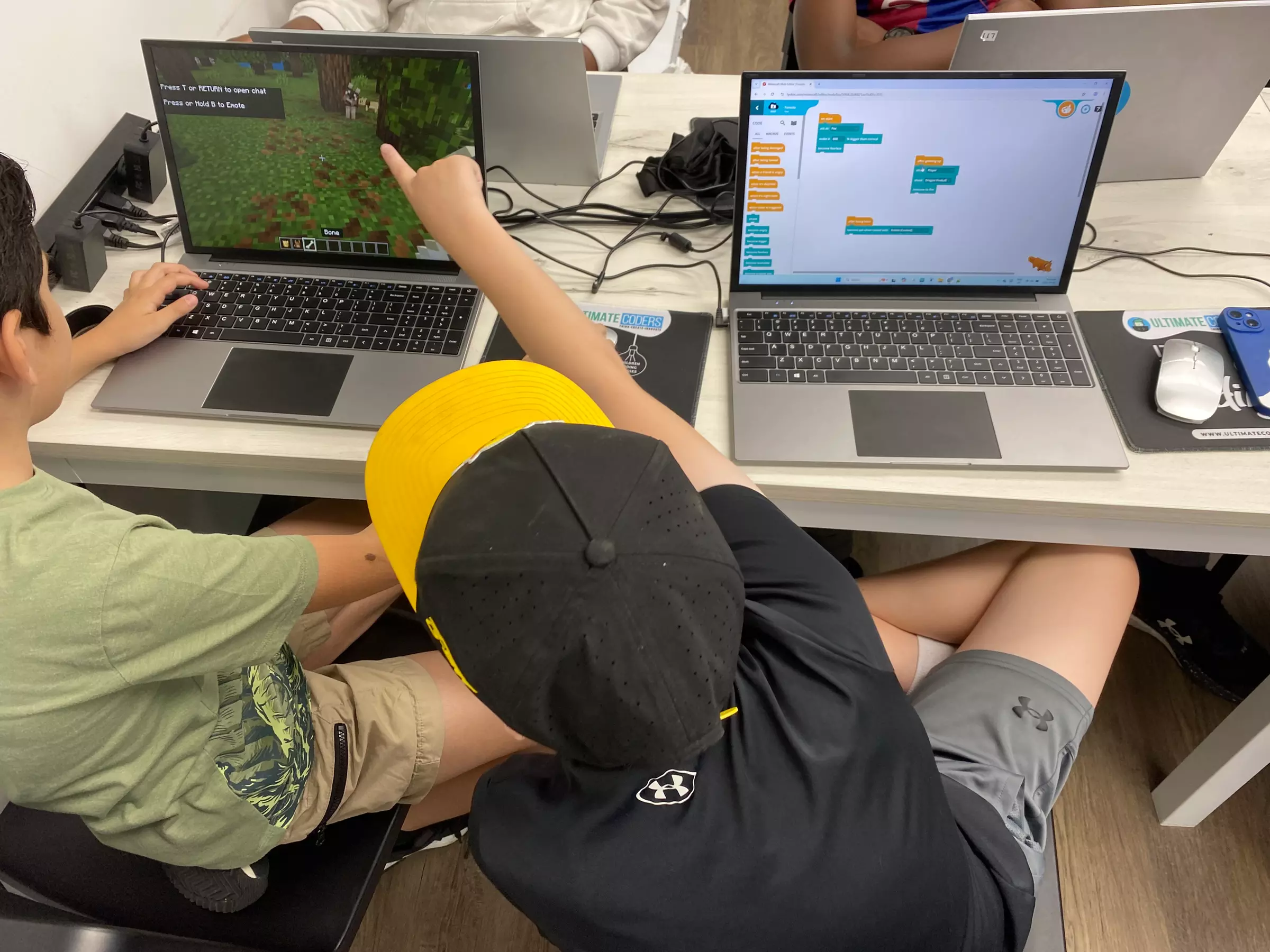 Roblox or Minecraft Code, Web-Design, or 3-D Printing Classes for Kids