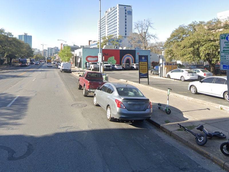 Parking at 2438 Guadalupe St. Lot