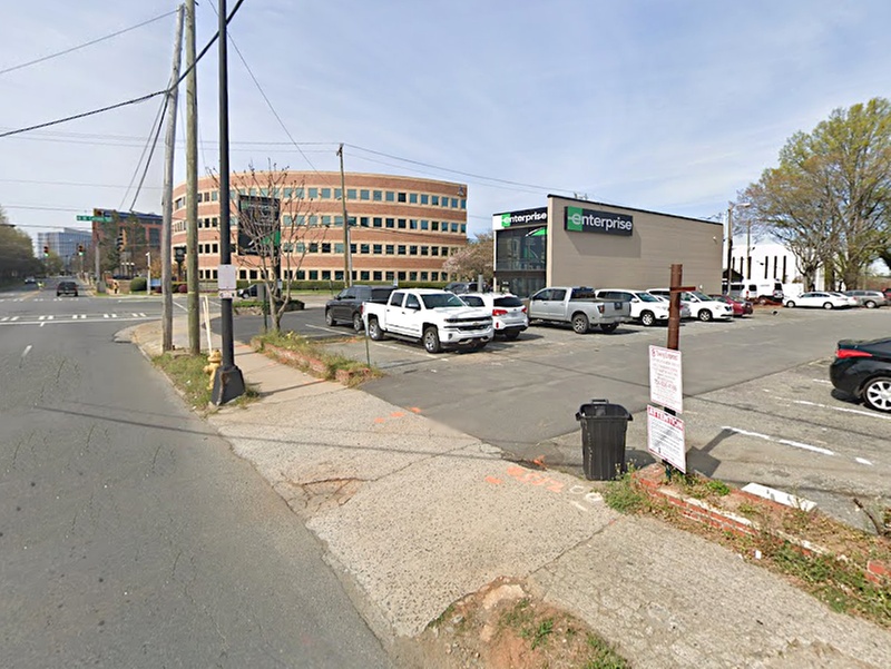 Parking at 1106 S. Tryon St. Lot