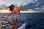 Waikiki 2 Hour Sunset Sailing Catamaran Swim and Sail Adventure