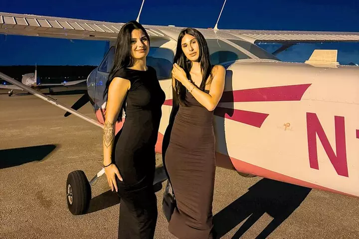 Miami Beach Night Lights Airplane Tour with Champagne 50 Mins