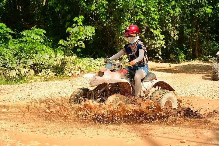 Cancun Best ATV Tour, Ziplines and Cenote Swim with Lunch