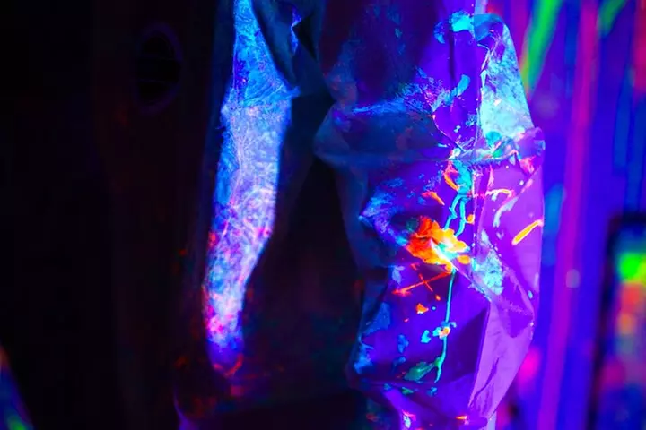 Glow in the Dark Splatter Paint Experience
