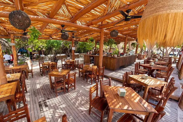 Isla Mujeres Catamaran from playa del carmen Open Bar Beach Club