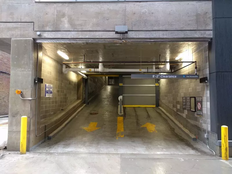 Parking at Alley Entrance - Hubbard221 Garage