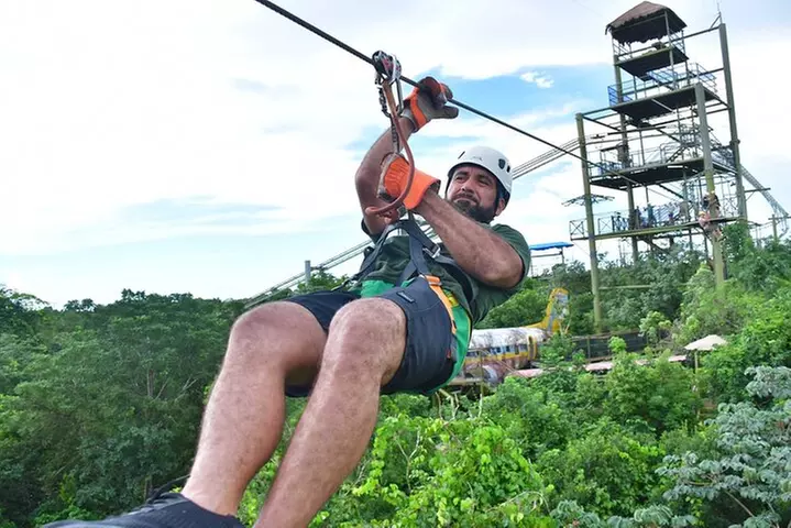 Adventure in Ziplines, ATVs and Cenote in Selvatica from Cancun