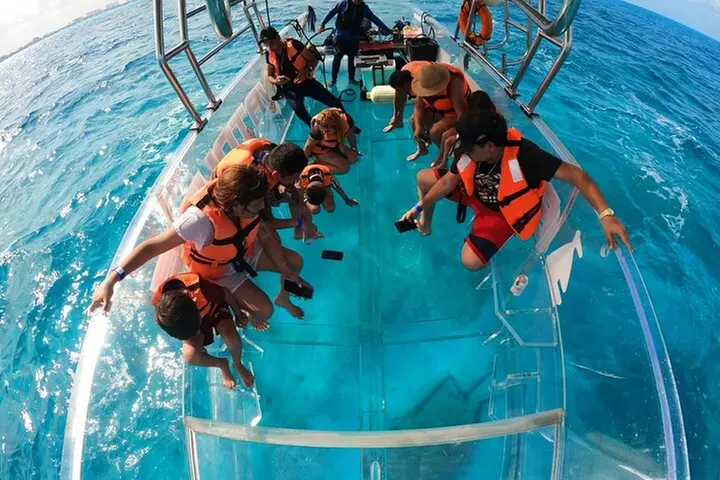 Cancun Clear Boat Tour Explore Nichupte and the Cancun Sea