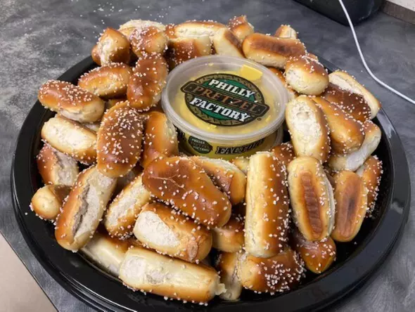 $10 for $20 worth of Pretzels, Rivets, Party Trays & More