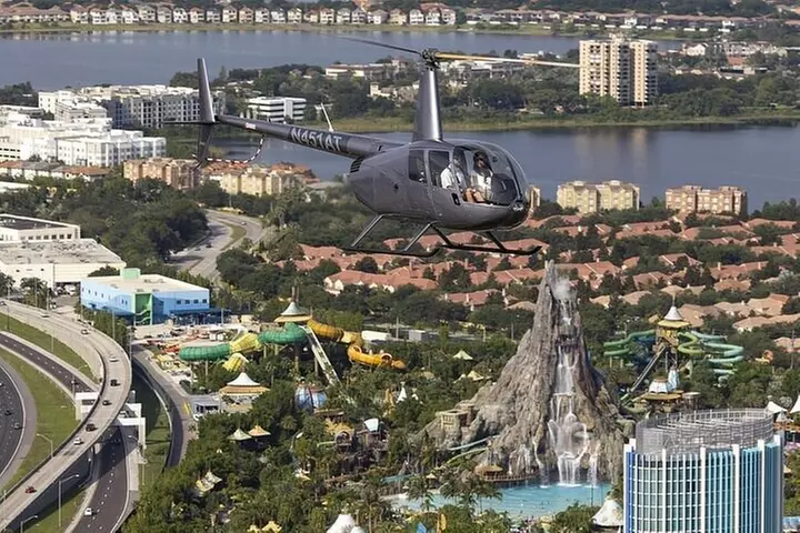 Day Flight 31 miles Helicopter Tour over all the Theme Parks