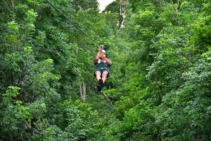 Adventure in Ziplines, ATVs and Cenote in Selvatica from Cancun