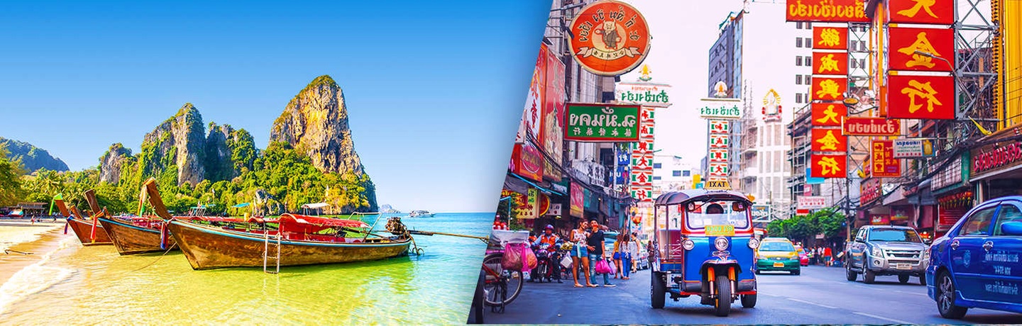 ✈ ZENTRALTHAILAND | Bangkok - Bangkok - Chiang Mai - Phuket Kombina...