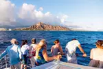 Board from Waikiki Beach for a scenic Sunset Sail on the Hāwea