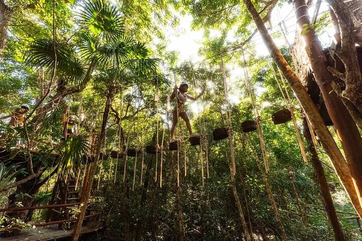 Half-day Cancun: Horseback riding, ATV, zipline & cenote