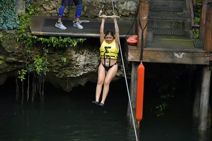 Adventure in Ziplines, ATVs and Cenote in Selvatica from Cancun