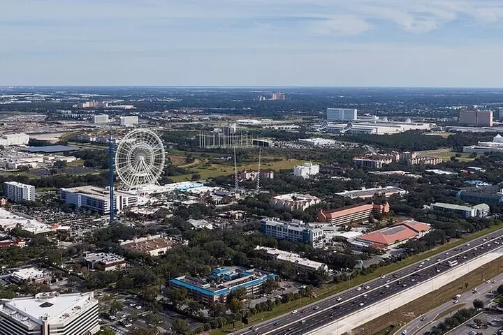 Day Flight 31 miles Helicopter Tour over all the Theme Parks