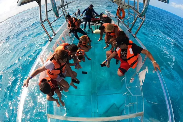 Cancun Clear Boat Tour Explore Nichupte and the Cancun Sea