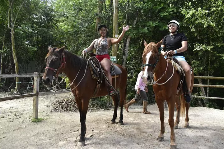 Jungle Triple Adventure Horseback, Ziplines and Cenote