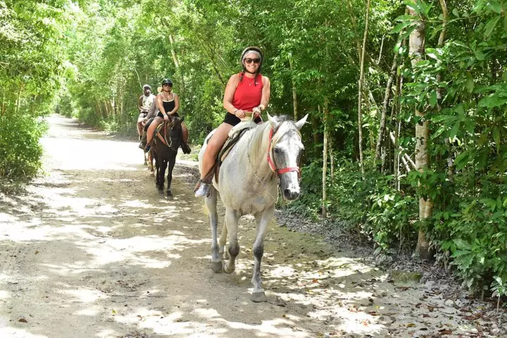 Jungle Triple Adventure Horseback, Ziplines and Cenote
