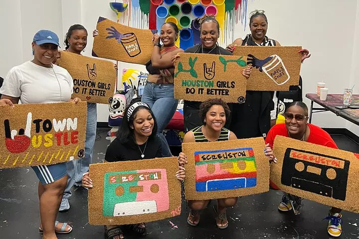 Doormat Paint Party in Houston