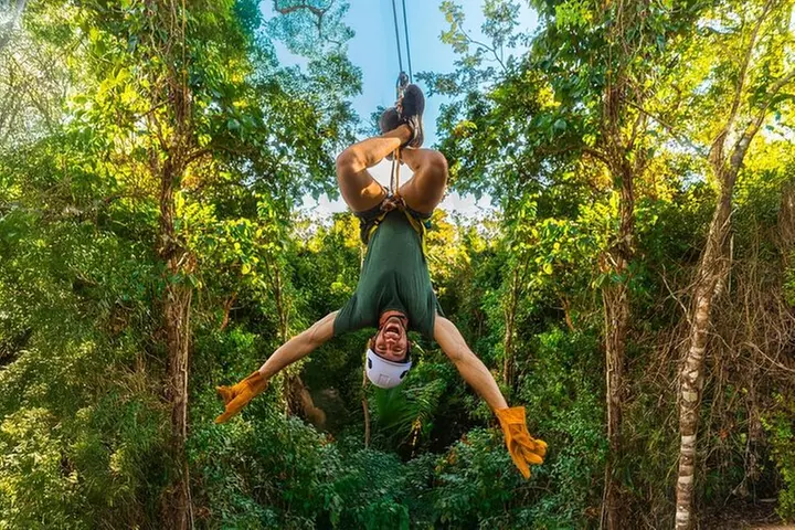 Half-day Cancun: Horseback riding, ATV, zipline & cenote