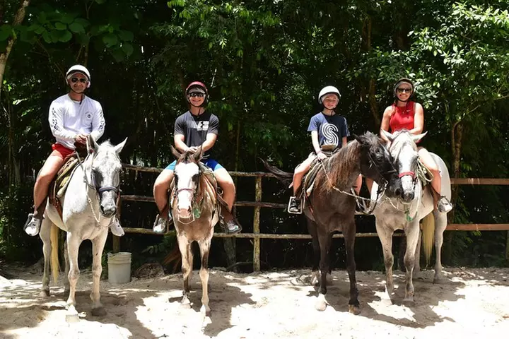 Jungle Triple Adventure Horseback, Ziplines and Cenote