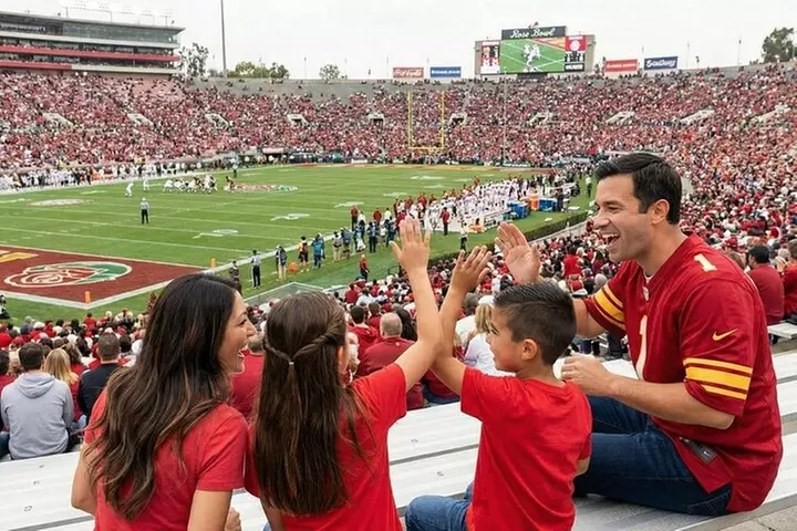 Roundtrip Shuttle to Rose Parade and Rose Bowl Game with Pickup