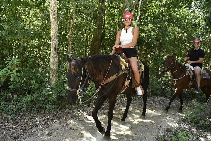 Jungle Triple Adventure Horseback, Ziplines and Cenote